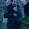 The Umbrella Academy Klaus Black Shearling Fur Coat - Image 2