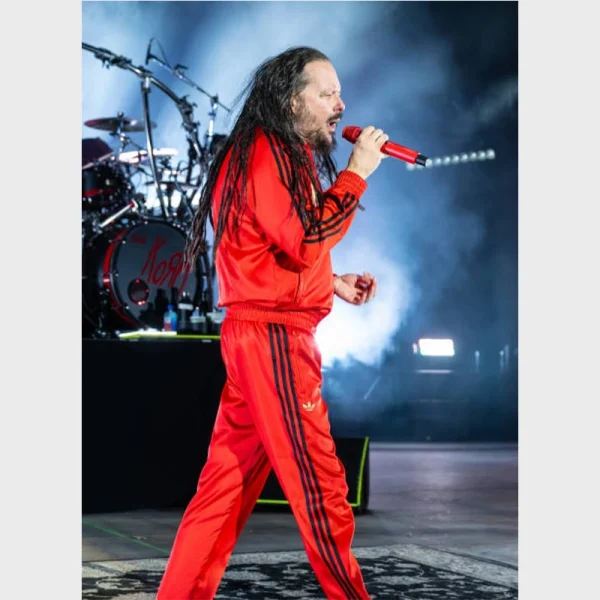 Korn x Adidas Jonathan Davis Red Tracksuit - Image 2