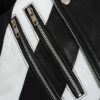 Womens Fashion Designer Leather Jacket Black and White - Image 2