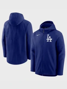 Dodgers 青 ジップアップジャケット LA-Dodgers-Zip-Up-Hoodie-