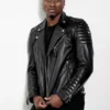 Quilted Leather Moto Jacket Mens - Image 13