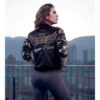 Yeimi Montoya The Queen of Flow Black Bomber Jacket