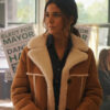 Superman And Lois Lana Lang Shearling Coat