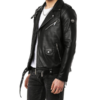 Leather Motorcycle Jacket For Mens