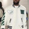 Lebron James Off White Kings Varsity Jacket