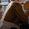 Left Behind Rise of the Antichrist Chloe Shearling Leather Jacket