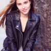Women’s Casual Black Leather Blazer