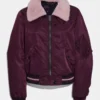 Riverdale S04 Betty Cooper Maroon Bomber Jacket