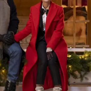 Lily Collins Emily in Paris S04 Red Coat