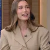Live with Kelly and Ryan Hailey Bieber Beige Blazer - Image 5