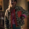 Locke & Key S02 Emilia Jones Leopard Print Jacket - Image 2