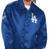 Los Angeles Dodgers Starter Royal Option Route Satin Full-Snap Jacket