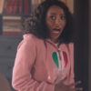 Love in the Villa 2022 Kat Graham Pink Hoodie - Image 5