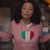 Love in the Villa 2022 Kat Graham Pink Hoodie - Image 4