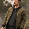 La Brea Lucas Hayes Green Bomber Jacket
