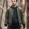 La Brea Lucas Hayes Green Bomber Jacket