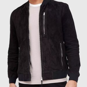 The Union Mark Wahlberg Suede Bomber Jacket