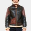 Masters Of The Air Austin Butler Shearling Leather Jacket