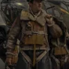Masters Of The Air Callum Turner B3 Shearling Leather Jacket
