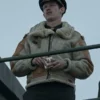 Masters Of The Air Callum Turner B3 Shearling Leather Jacket