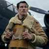Masters Of The Air Callum Turner B3 Shearling Leather Jacket