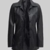 Materialists Dakota Johnson Black Leather Coat - Image 4