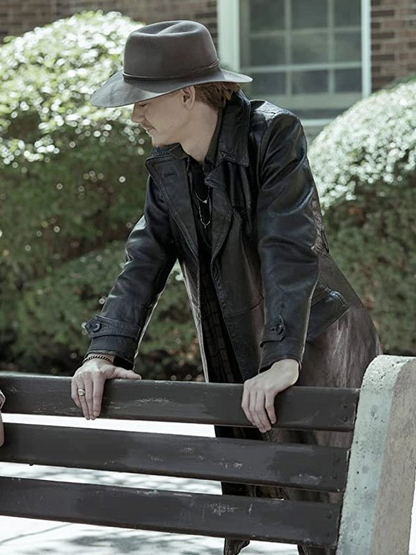 The Queen's Gambit Matthew Dennis Lewis Leather Coat - Image 3