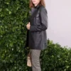 Stranger Things Maya Hawke Leather Coat - Image 2