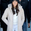 Meghan Markle Calvin Klein Quilted Maxi Puffer Jacket