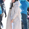 Meghan Markle Calvin Klein Quilted Maxi Puffer Jacket