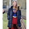 Kara Danvers Super girl Puffer Coat