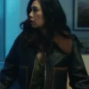 The Equalizer S03 Melody Bayani Shearling Leather Jacket - Image 2