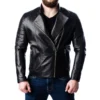 Men’s Quilted Motorcycle Leather Jacket
