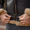 Mens RAF Shearling Leather Jacket