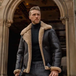 Men's B3 Sheepskin Leather Aviator Jacket