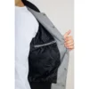 Men's Grey Varsity Bomber Jacket - Image 3