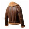 B3 shearling Brown Mens aviator jacket