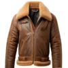 Mens B3 Aviator Shearling Leather Jacket