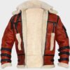 B6 Aviator Sheepskin Waxed Jacket - Image 4