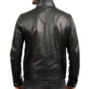 Mens Black Biker Leather Jacket 2 1