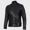 Men’s Black Cafe Racer Jacket