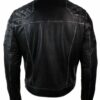 Men’s Black Retro Leather Biker Jacket
