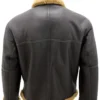 Mens RAF Aviator B3 Ginger Shearling Bomber Sheepskin Leather Jacket