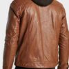 Fahion Brown Leather Coat
