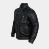 Men’s Distressed Motorcycle Leather Jacket
