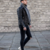 Men's Fashion Wear Leather Biker Jacket - Image 2