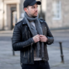 Men's Fashion Wear Leather Biker Jacket - Image 3