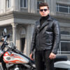 Men’s Leather Biker Riding Jacket