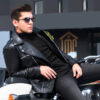 Men’s Leather Biker Riding Jacket