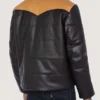 Modern Look Puffer Leather Jacket Mens - Image 3